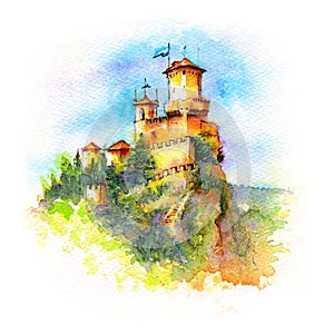 Guaita fortress in San Marino