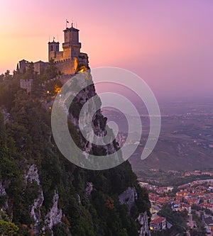 Guaita fortress in San Marino