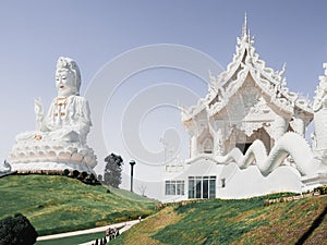 Guan Yin, Big White Buddha in Chiang Rai, Thailand