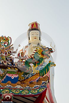 Guan Yin and dragon