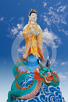 Guan-yin Riding the Green Dragon