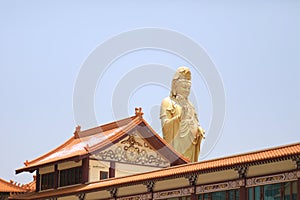 Guan Yin statu at Fo Guang San Taiwanese temple-style Temple in Thailand photo