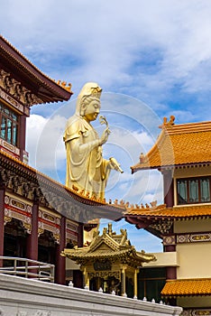 Guan Yin - the statue of goddess of mercy, in believing of Chinese culture