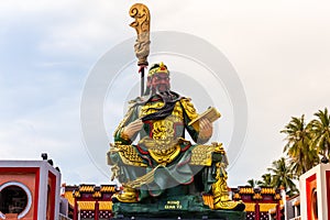 Guan yu Chinese` s god of honesty, Landmark at Koh Samui,Surat Thani,Thailand