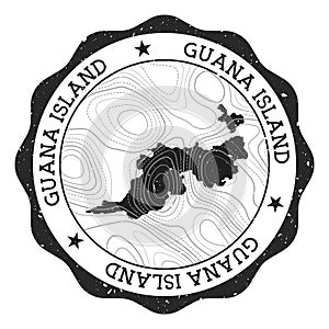 Guana Island outdoor stamp.