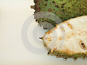 Guanabana soursop tropical fruit brazilian detail Sao Paulo Brazil photo