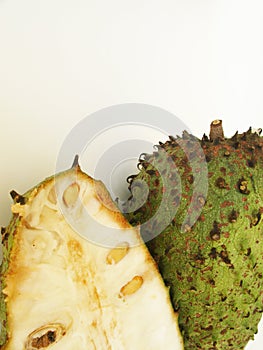 Guanabana soursop tropical fruit brazilian detail Sao Paulo Brazil photo