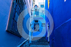 Guanajuato City historic center. Colorful homes built on hillside. Guanajuato State, Mexico