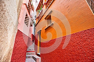 Guanajuato, famous Alley of the Kiss Callejon del Beso
