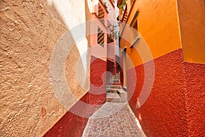 Guanajuato, famous Alley of the Kiss Callejon del Beso