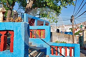 Guanajuato, Mexico, scenic colorful old town streets