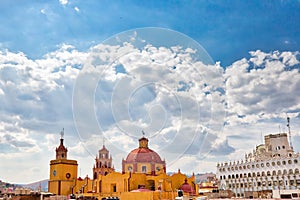 Guanajuato, Mexico, scenic colorful old town streets