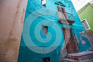 Guanajuato, Mexico, scenic colorful streets in historic city center