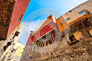 Guanajuato, Mexico, scenic old town streets