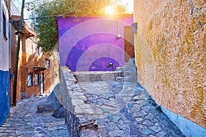 Guanajuato, Mexico, scenic old town streets