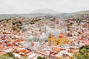 Guanajuato mexico, View of a colorful mexican city