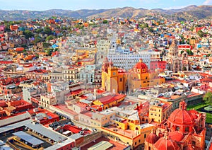 Guanajuato, scenic city lookout photo