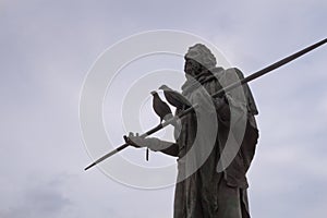 Guanche statue, Candelaria, Tenerife, Spain