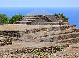 Guanches step pyramids de Guimar, Tenerife photo