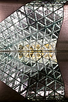 Guangzhou opera house at night