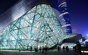 Guangzhou Opera House modern building night