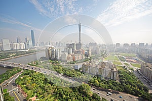 Guangzhou Pearl river, Canton TV Tower photo