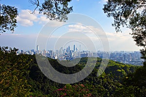 Guangzhou view from the baiyun mountain