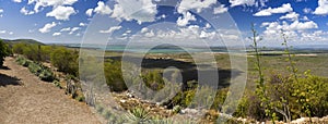 Guantanamo Bay Cuba Wide Panoramic Landscape Distant US Military Base Horizon