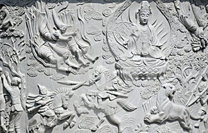 Guanyin Buddha Mural Qingdao China
