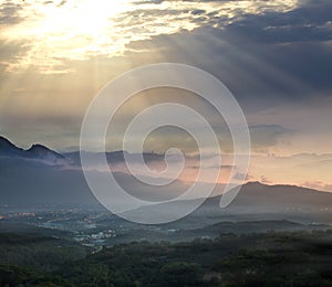 Guanyin Mountain Sunrise