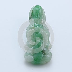 Guan Yin sculpture gemstone pendant photo