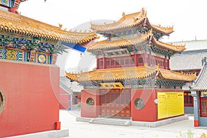 Guanyin Temple. a famous historic site in Hohhot, Inner Mongolia, China.