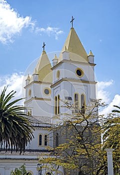 Guaranda Cathedral steeples photo