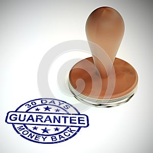 Guarantee concept icon means a safeguard or insurance against product faults - 3d illustration