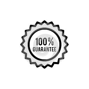Guarantee icon flat vector template design trendy