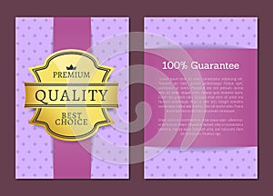 Guarantee Premium Quality Best Choice Golden Label
