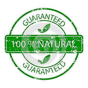 Guaranteed natural stamp rubber green