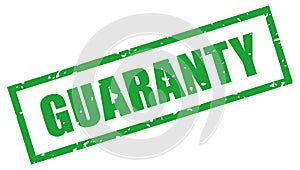Guaranty business rubber stamp