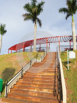 Guararema, SÃ£o Paulo, Brazil, stairs of the Lookout of the city