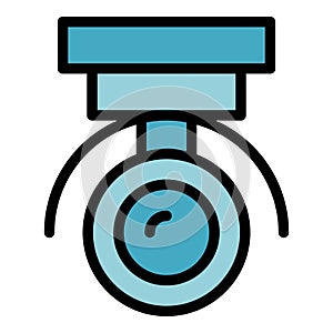 Guard camera icon vector flat