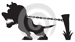 Guard Dog in Silhouette