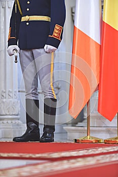 Guard of honor during a military ceremony