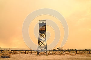 Guard Tower at the Manzanar Japanese Internment Camp