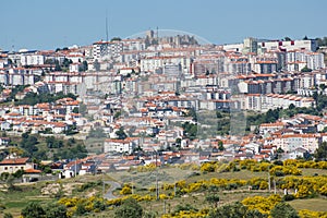 Guarda, general view of the higher city in Portugal