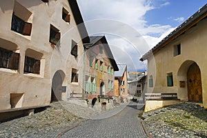 Guarda, typical village in Engadine