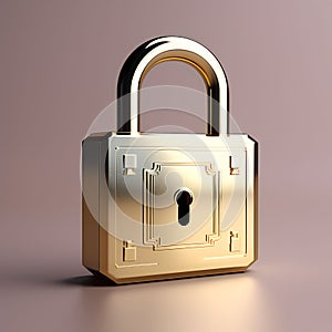 Guarded Assurance: Padlock Icon with Checkmark - Website and Internet Security Cyber Defense Private Protection (3D Render