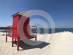 Guardhouse at the beach