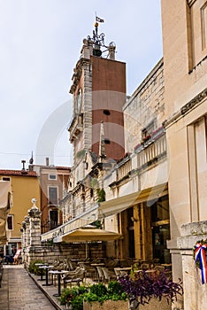 The guardhouse on Place du Peuple from the second half of the 16th century. Zadar, Croatia, Europe