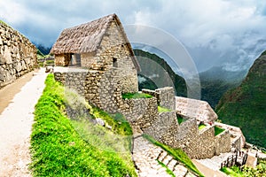 Guardhouses in Machu Picchu, Sacred Valley, Peru