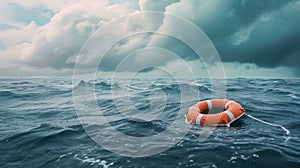 Guardian Afloat: Lifebuoy Amidst Stormy Seas on World Rescue Day